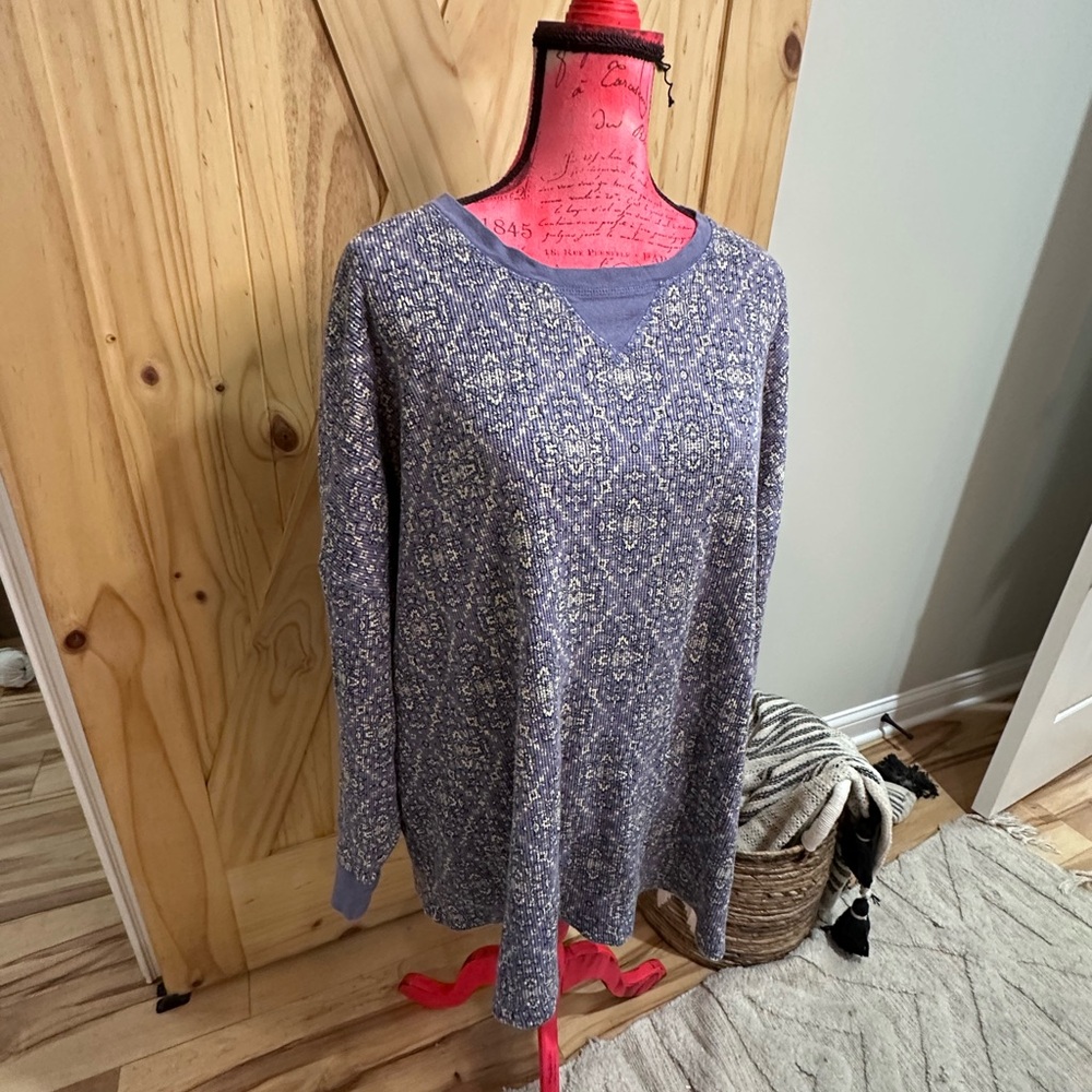 Free People Intimately Patterned Waffle Top